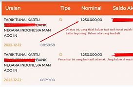 Batig Slot Saldo Dana Tidak Masuk Tapi Saldo Berkurang Bni